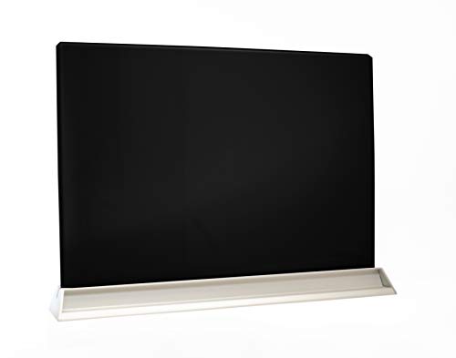 Audio-Visual Direct Glas-Schreibtisch (Trennwand, Schwarz) von Audio-Visual Direct