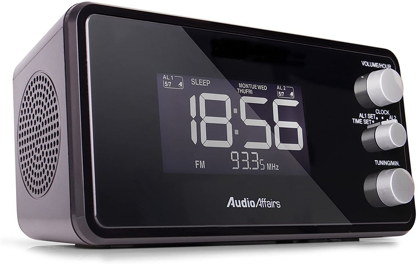 AudioAffairs Radiowecker RW 010 20 Senderspeicher, Schlummerfunktion (Snooze), Einschlafautomatik von AudioAffairs