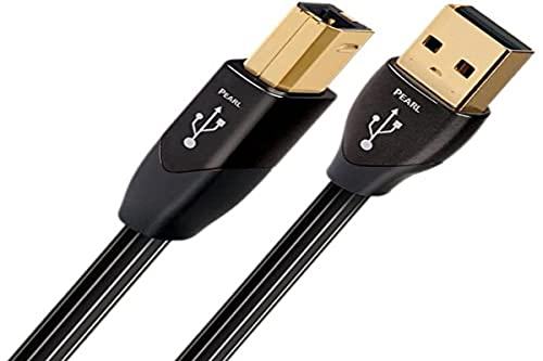 AudioQuest Pearl USB A-B USB-Kabel, 1,5 Meter, Stecker/Stecker, Schwarz, USB 2.0 von audioquest