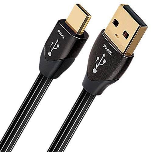 AudioQuest Pearl USB Micro-Kabel USB A Micro, USB B Kabel, 1,5m schwarz - USB-Micro-Datenkabel (1,5 m. USB A, USB B, Stecker/Stecker, schwarz, Gold) von audioquest