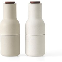 Audo - Bottle Grinder Salz- und Pfeffermühlen Set, Keramik glasiert / sand von Audo
