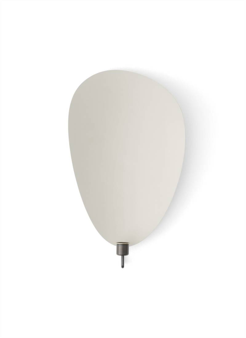 Audo Flambeau Wandleuchte Lampe H40 Messing Brüniert Grau Beleuchtung B-Ware von Audo