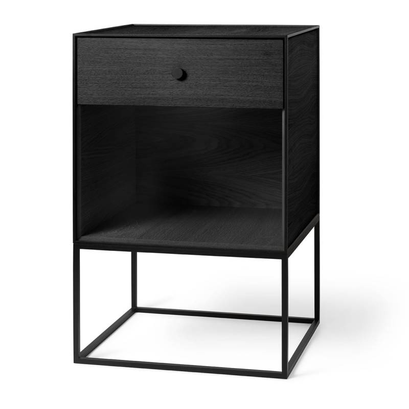 Audo Frame Sideboard 49 Schrank Beistelltisch Nachttisch Esche Schwarz Gebeizt B-Ware von Audo