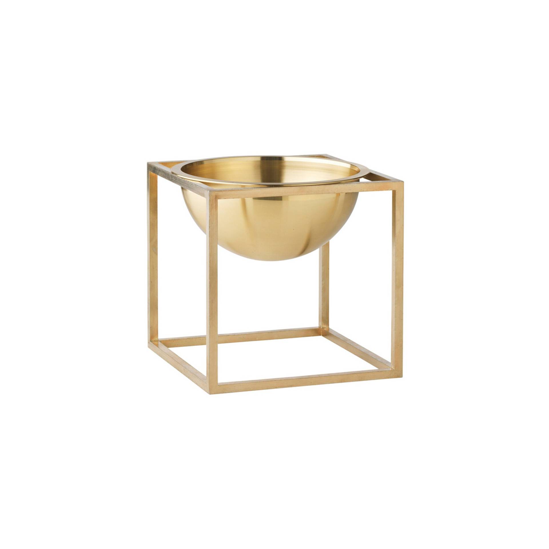 Audo - Kubus Bowl Mini - gold/vergoldet/LxBxH 7x7x7cm von Audo