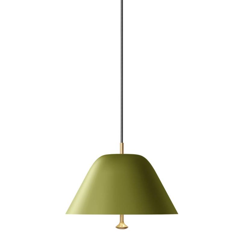 Audo Levitate 28 Pendelleuchte Lampe Hängeleuchte Leuchte Grün Messing B-Ware von Audo