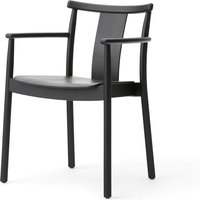 Audo - Merkur Dining Armrest Chair, schwarz / Eiche schwarz von Audo