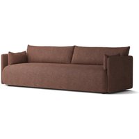 Audo - Offset Sofa, 3-Sitzer, bordeaux (Audo Bouclé 08) von Audo