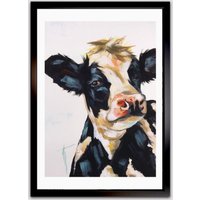 Kuh Bild, Kunstdruck, Holstein Kunst, Bauernhaus Wandkunst, Schwarzweiß Kuh, Housewarming Geschenk, Wisconsin Midwest Druck von AudreyMartinArt