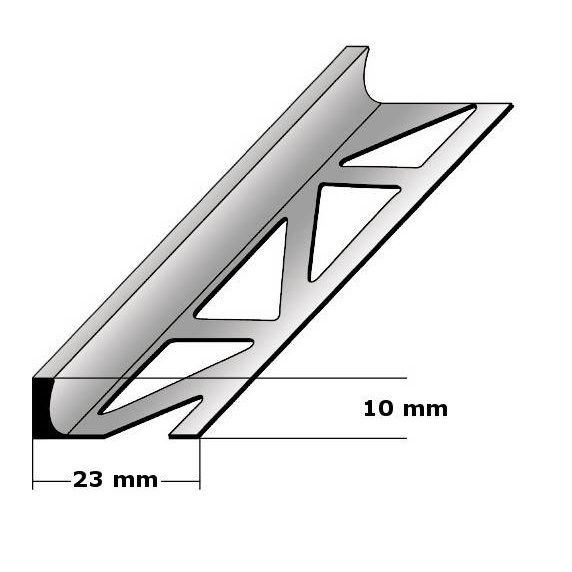 Auer Dehnungsfugen- & Fliesenprofile Beldert 23 x 2500 mm Höhe 2 - 30 mm Edelstahl von Auer Metallprofile