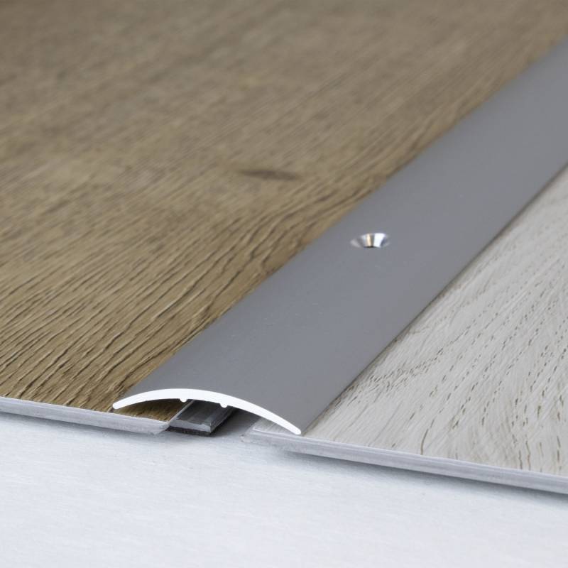 Auer Übergangsprofil Brüssel Höhe 4.5 mm Breite 28 mm Übergangsschiene Aluminium eloxiert von Auer Metallprofile