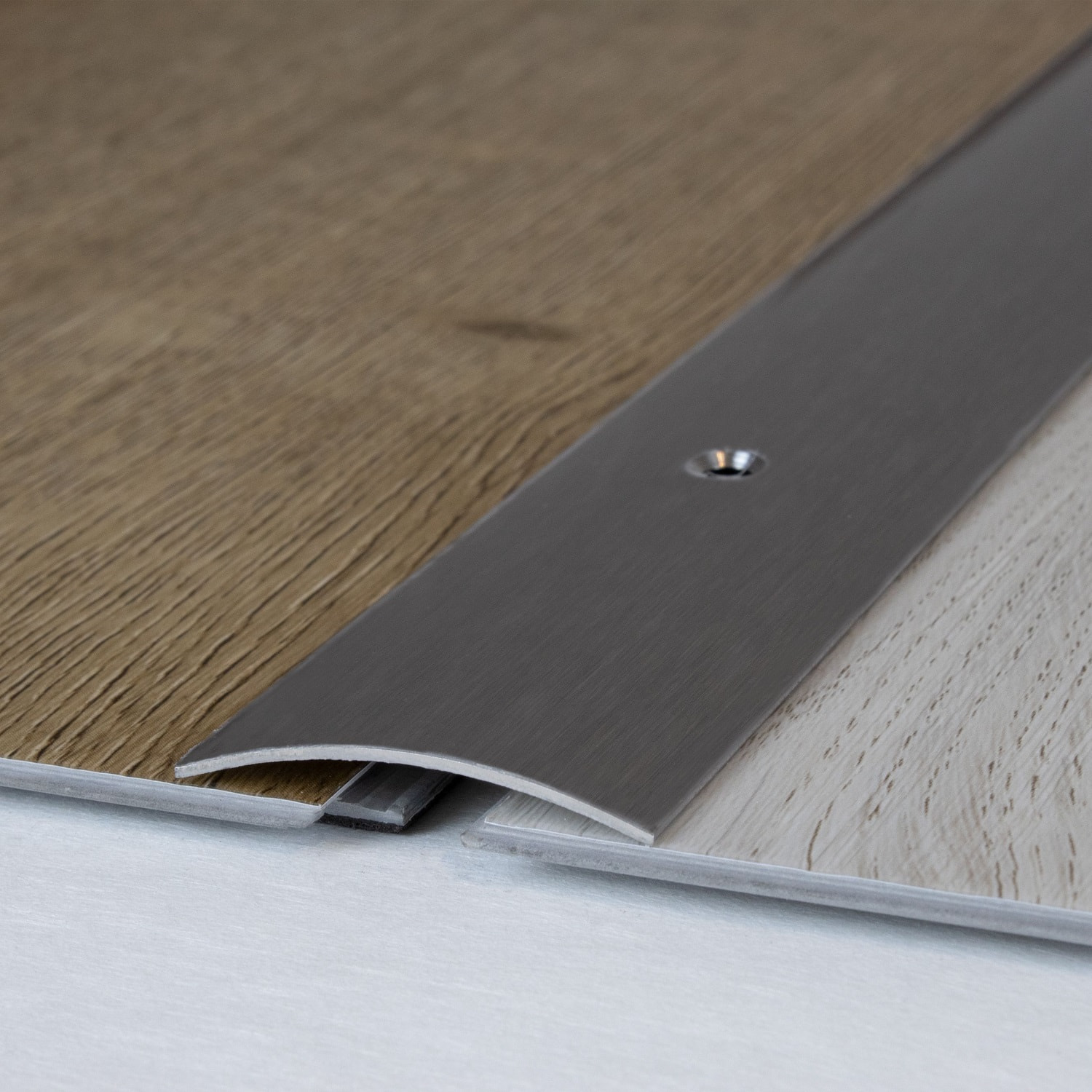 Auer Übergangsprofil Emmen Höhe 4.5 mm Breite 37 mm Übergangsschiene Edelstahl von Auer Metallprofile