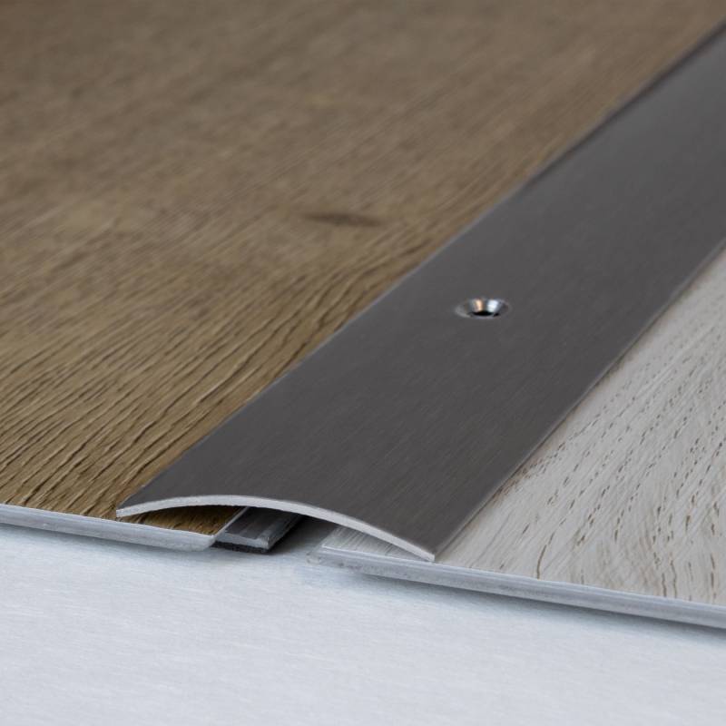 Auer Übergangsprofil Emmen Höhe 4.5 mm Breite 37 mm Übergangsschiene Edelstahl von Auer Metallprofile