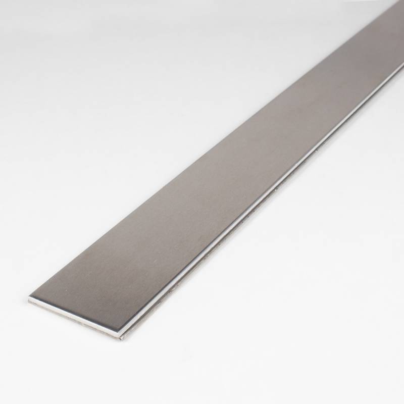 Auer Übergangsprofil Höhe 5 - 8 mm Breite 50 mm Verbundschwelle Edelstahl Aluminium verklebt von Auer Metallprofile