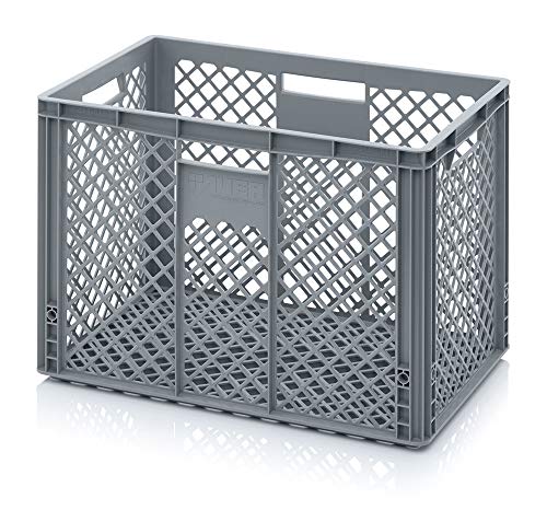 Auer Packaging Eurobehälter 60 x 40 x 42 durchbrochen, Bäckerkiste Gemüsekiste große Plastikbox Eurobox Kiste Box für Flohmarkt Lager Gewerbe Handwerk 60x40x42 mit Griffen stapelbar Auer Packaging Eurobehälter 60 x 40 x 42 durchbrochen, Bäckerkiste Gemüsekiste große Plastikbox Eurobox Kiste Box für Flohmarkt Lager Gewerbe Handwerk 60x40x42 mit Griffen stapelbar von Auer Packaging