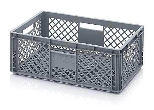 Auer Packaging Eurobehälter 60 x 40 x 22 durchbrochen, Bäckerkiste Gemüsekiste große Lagerkiste Eurobox Kiste Box für Flohmarkt Lager Gewerbe Handwerk 60x40x22 mit Griffen stapelbar Auer Packaging Eurobehälter 60 x 40 x 22 durchbrochen, Bäckerkiste Gemüsekiste große Lagerkiste Eurobox Kiste Box für Flohmarkt Lager Gewerbe Handwerk 60x40x22 mit Griffen stapelbar von Auer Packaging