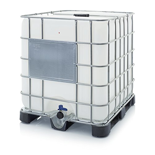 IBC Container mit Kunststoffpalette 1200 x 1000 x 1160 mm NW 150/50 von PGONA