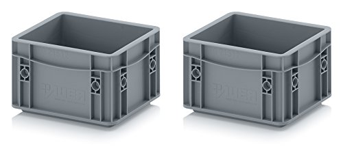 Auer Packaging 2x Eurobehälter-Eurobox 20 x 15 x 12 grau inkl. gratis Zollstock, 2er Set Auer Packaging 2x Eurobehälter-Eurobox 20 x 15 x 12 grau inkl. gratis Zollstock, 2er Set von Auer Packaging
