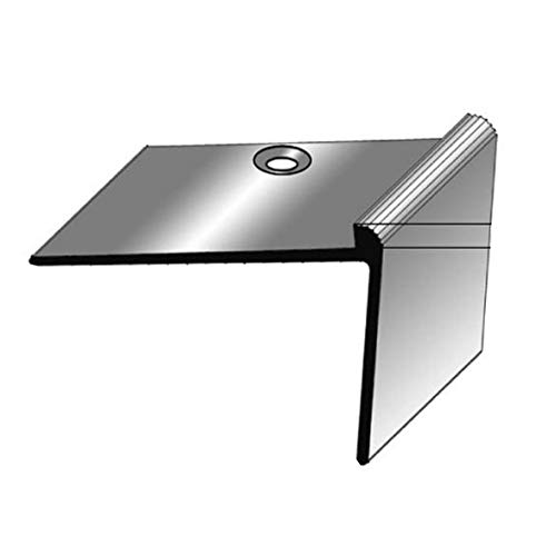 Treppenkantenprofil / Winkelprofil (24 x 37 x 3 mm) Aluminium eloxiert, gebohrt, Bronze dunkel von Auer