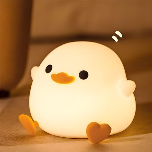 Auezona Nachtlicht Kinder Kawaii LED Nachttischlampe Baby, Silikon Stilllicht Dimmbar Touch mit Timer für Geschenke, Nachtlampe Kinderzimmer Babyzimmer von Auezona