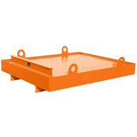 Bauer® Auffangwanne aus Stahl für Container, HxBxT 560 x 2.300 x 2.030 mm, Auffangvolumen 880 l, gelborange von Bauer®