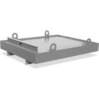 Bauer® Auffangwanne aus Stahl für Container, HxBxT 560 x 2.300 x 2.030 mm, Auffangvolumen 880 l, mausgrau von Bauer®