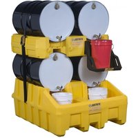 Justrite® Fassauflage für Fass-Managementsystem, mit Gurten, gelb von Justrite®