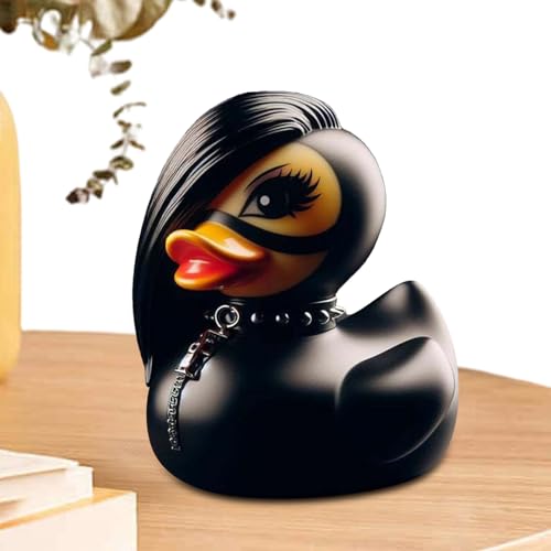 Duckieville-Entenfigur, Sammelbare -Entenstatue Aus Kunstharz Im Dunklen Stil, Satan-Ente, Punk-Ente, Death-Rock-Ente, Mrs. Valentina Duck, Goth-Mädchen-Ente, Desktop-Ornament Mit Klein`er Szene Duckieville-Entenfigur, Sammelbare -Entenstatue Aus Kunstharz Im Dunklen Stil, Satan-Ente, Punk-Ente, Death-Rock-Ente, Mrs. Valentina Duck, Goth-Mädchen-Ente, Desktop-Ornament Mit Klein`er Szene von Aufquwk