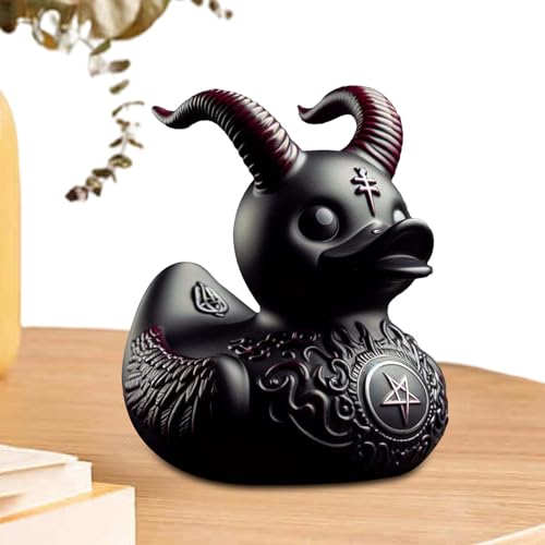 Duckieville-Entenfigur, Sammelbare -Entenstatue Aus Kunstharz Im Dunklen Stil, Satan-Ente, Punk-Ente, Death-Rock-Ente, Mrs. Valentina Duck, Goth-Mädchen-Ente, Desktop-Ornament Mit Klein`er Szene Duckieville-Entenfigur, Sammelbare -Entenstatue Aus Kunstharz Im Dunklen Stil, Satan-Ente, Punk-Ente, Death-Rock-Ente, Mrs. Valentina Duck, Goth-Mädchen-Ente, Desktop-Ornament Mit Klein`er Szene von Aufquwk