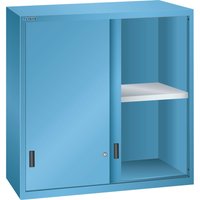 LISTA Aufsatzschrank mit Schiebetüren 54x27E, (BxTxH) 1023x572x1000mm, lichtblau von Lista