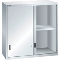 LISTA Aufsatzschrank mit Schiebetüren 54x27E, (BxTxH) 1023x572x1000mm, lichtgrau von Lista