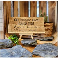 Holzschild, Deko, Arzt 10x20cm von Auftragsbastelei