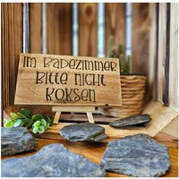 Holzschild, Deko, Bad, Badezimmer 10x20cm Geschenkidee von Auftragsbastelei