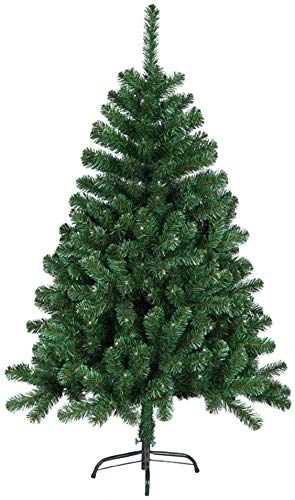 Aufun Künstlich Weihnachtsbaum 150cm Künstlicher Weinachts Baum Deko Tannenbaum Grün PVC mit Metallständer Weihnachtsdeko von AufuN