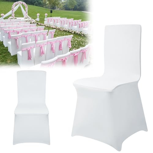 AufuN Stuhlhussen Stretch 100 stück Weiß Stretchhusse Universell Moderne Stuhl Husse Abdeckung im Lycra Stuhlbezug für Hochzeit Taufe Geburtstagsfeier Dekoration Feiern Haus AufuN Stuhlhussen Stretch 100 stück Weiß Stretchhusse Universell Moderne Stuhl Husse Abdeckung im Lycra Stuhlbezug für Hochzeit Taufe Geburtstagsfeier Dekoration Feiern Haus von AufuN