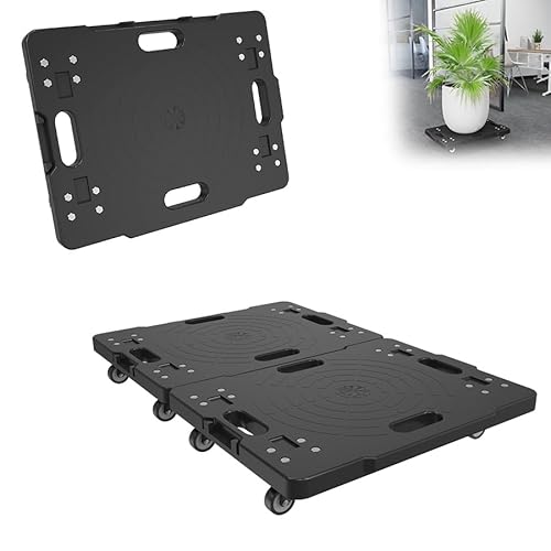 Aufun 2X Rollbrett Transportroller 52x39 cm Möbelroller Rollbretter Modular Spleißbar Umzugshelfer MöBeltransportrollen mit 360° Drehbare Rollen Transporthilfe Umzug bis zu 150 kg Traglast von AufuN
