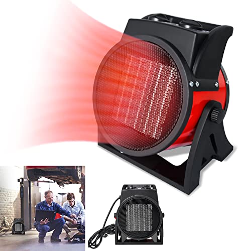 Aufun 3000 Watt Elektroheizer Bauheizer, Keramik Heizstrahler mit Thermostat mit 3 Heizstufen Elektroheizung für Baustelle Haus Werkstatt Wohnung Garage Heizgerät von AufuN