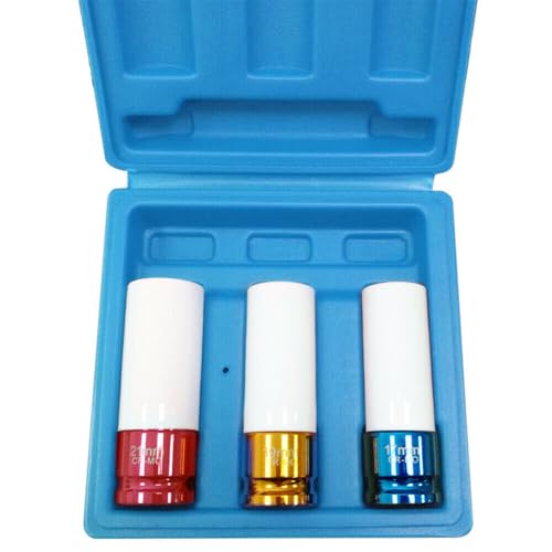 Aufun 3tlg Kraft Schlagschrauber 1/2" Nüsse Steckschlüssel-Satz, 17mm 19mm 21mm Radschrauben Nuss Set mit Kunststoff-Felgenschutz für Radschrauben Radmuttern Aufun 3tlg Kraft Schlagschrauber 1/2" Nüsse Steckschlüssel-Satz, 17mm 19mm 21mm Radschrauben Nuss Set mit Kunststoff-Felgenschutz für Radschrauben Radmuttern von AufuN