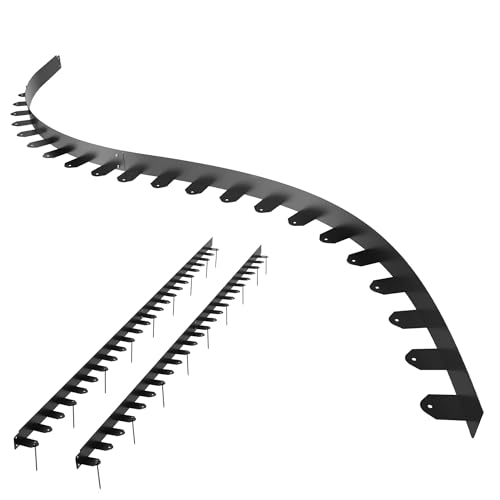 Aufun Flexible Rasenkante verzinkt Edelstahl 10M Mähkante Metall mit 50 Erdanker, Höhe 50 mm Wetterbeständige Rasenabgrenzung Beeteinfassung, Landschaftskante, Terrassenplattenkanten, Schwarz Aufun Flexible Rasenkante verzinkt Edelstahl 10M Mähkante Metall mit 50 Erdanker, Höhe 50 mm Wetterbeständige Rasenabgrenzung Beeteinfassung, Landschaftskante, Terrassenplattenkanten, Schwarz von AufuN
