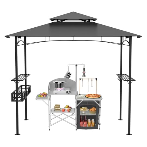 Aufun Grillpavillon Outdoor 245 x 153 x 250 cm Wasserdicht Grillhaus mit Rauchabzug UV-Schutz, Gartenparty BBQ Pavillon Windfest, Grillüberdachung Grillunterstand für Camping/Garten,Grau Aufun Grillpavillon Outdoor 245 x 153 x 250 cm Wasserdicht Grillhaus mit Rauchabzug UV-Schutz, Gartenparty BBQ Pavillon Windfest, Grillüberdachung Grillunterstand für Camping/Garten,Grau von AufuN