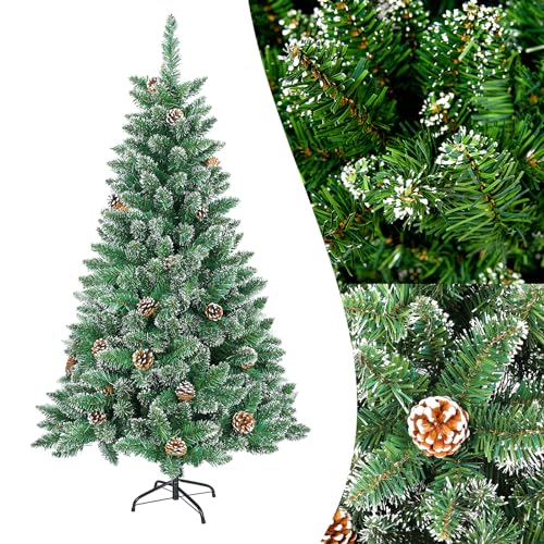 Aufun Künstlich Weihnachtsbaum 120cm Künstlicher Weinachts Baum Deko Tannenbaum Grün PVC mit Schnee-Effekt mit Ständer Weihnachtsdeko Aufun Künstlich Weihnachtsbaum 120cm Künstlicher Weinachts Baum Deko Tannenbaum Grün PVC mit Schnee-Effekt mit Ständer Weihnachtsdeko von AufuN