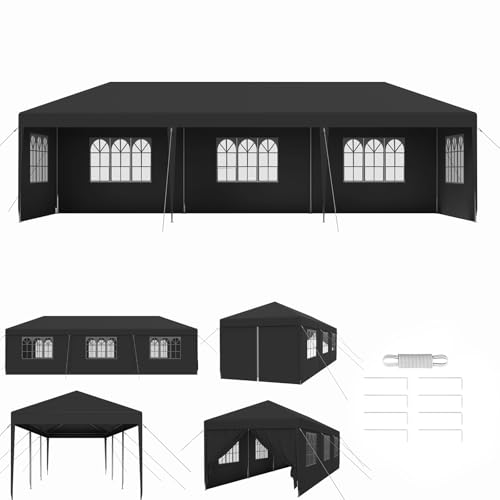 Aufun Pavillon 3x9 m Partyzelt mit 8 abnehmbaren Seitenwänden & Dach Wasserdicht Festzelt Bierzelt Gartenzelt Outdoor Gartenpavillon UV Schutz Winterfest Camping Zelt- Anthrazit Aufun Pavillon 3x9 m Partyzelt mit 8 abnehmbaren Seitenwänden & Dach Wasserdicht Festzelt Bierzelt Gartenzelt Outdoor Gartenpavillon UV Schutz Winterfest Camping Zelt- Anthrazit von AufuN
