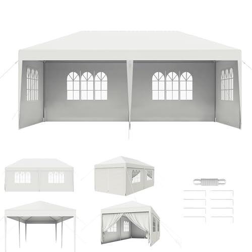 Aufun Pavillon Partyzelt 3x6 m Wasserdicht Festzelt Bierzelt Gartenzelt Outdoor Gartenpavillon UV Schutz mit 6 abnehmbaren Seitenwänden & Dach Winterfest Camping Zelt- Weiß Aufun Pavillon Partyzelt 3x6 m Wasserdicht Festzelt Bierzelt Gartenzelt Outdoor Gartenpavillon UV Schutz mit 6 abnehmbaren Seitenwänden & Dach Winterfest Camping Zelt- Weiß von AufuN
