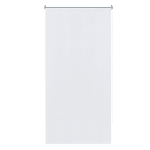 Aufun Verdunkelungsrollo Thermorollo Seitenzugrollo Seitenzug Klemmrollo ohne Bohren Klemmfix (80 x 160 cm, Weiß) von AufuN