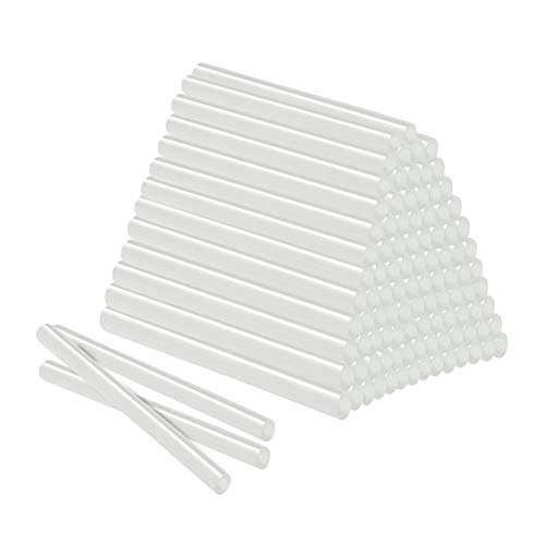 AUFUN Heißklebestifte Heißklebesticks 11x200mm 100 Stück (ca. 2 Kilo) - DIY Ersatzsticks Klebesticks für Heißklebepistole (Semi-transparent 11x200 mm,2KG) von AufuN