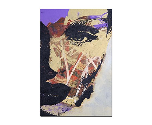 120x60cm - Fotodruck auf Leinwand und Rahmen Ölgemälde Gesicht - Leinwandbild auf Keilrahmen modern stilvoll - Bilder und Dekoration von Augenblicke Wandbilder