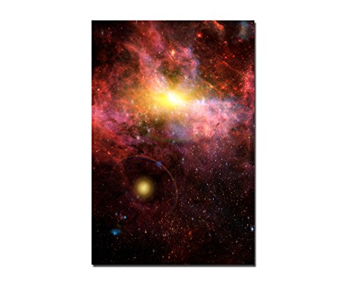 120x60cm - Fotodruck auf Leinwand und Rahmen Sterne Weltraum All Galaxie - Leinwandbild auf Keilrahmen modern stilvoll - Bilder und Dekoration von Augenblicke Wandbilder