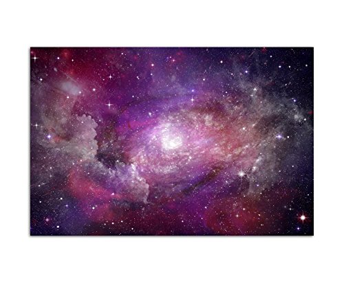 120x80cm - Fotodruck auf Leinwand und Rahmen Sterne Planet Weltall Galaxie - Leinwandbild auf Keilrahmen modern stilvoll - Bilder und Dekoration von Augenblicke Wandbilder