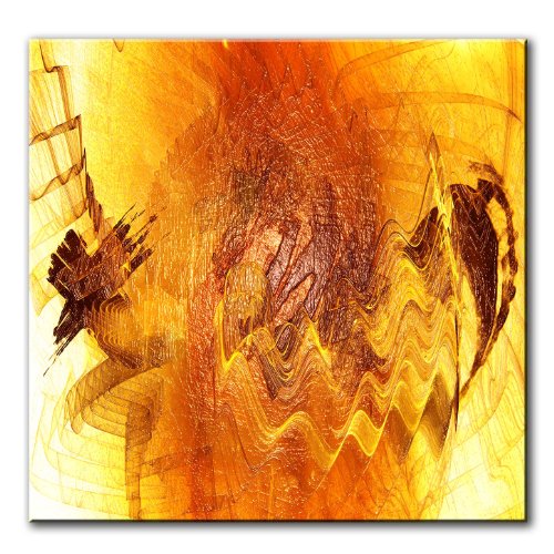 60x60cm exklusiver abstrakter Kunstdruck von Paul Sinus Art - Leinwand auf Keilrahmen in toller Optik - Auspacken Aufhängen - Fertig - Qualität aus Deutschland - modern stilvoll für Wohnzimmer, Schlafzimmer Büro usw. wunderbare Geschenkidee - günstig und wertig zu gleich von Augenblicke Wandbilder