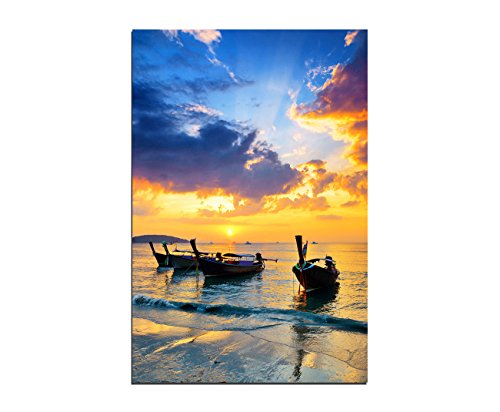 Augenblicke Wandbilder 120x80cm - Fotodruck auf Leinwand und Rahmen Boote Strand Meer Wolken Sonnenstrahlen - Leinwandbild auf Keilrahmen modern stilvoll - Bilder und Dekoration Augenblicke Wandbilder 120x80cm - Fotodruck auf Leinwand und Rahmen Boote Strand Meer Wolken Sonnenstrahlen - Leinwandbild auf Keilrahmen modern stilvoll - Bilder und Dekoration von Augenblicke Wandbilder