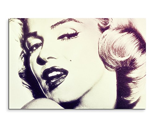 Augenblicke Wandbilder 120x80cm XXL riesige Bilder fertig gerahmt mit Echtholzrahmen in Mauve Venedig Italien Filmstar Marilyn Monroe von Augenblicke Wandbilder